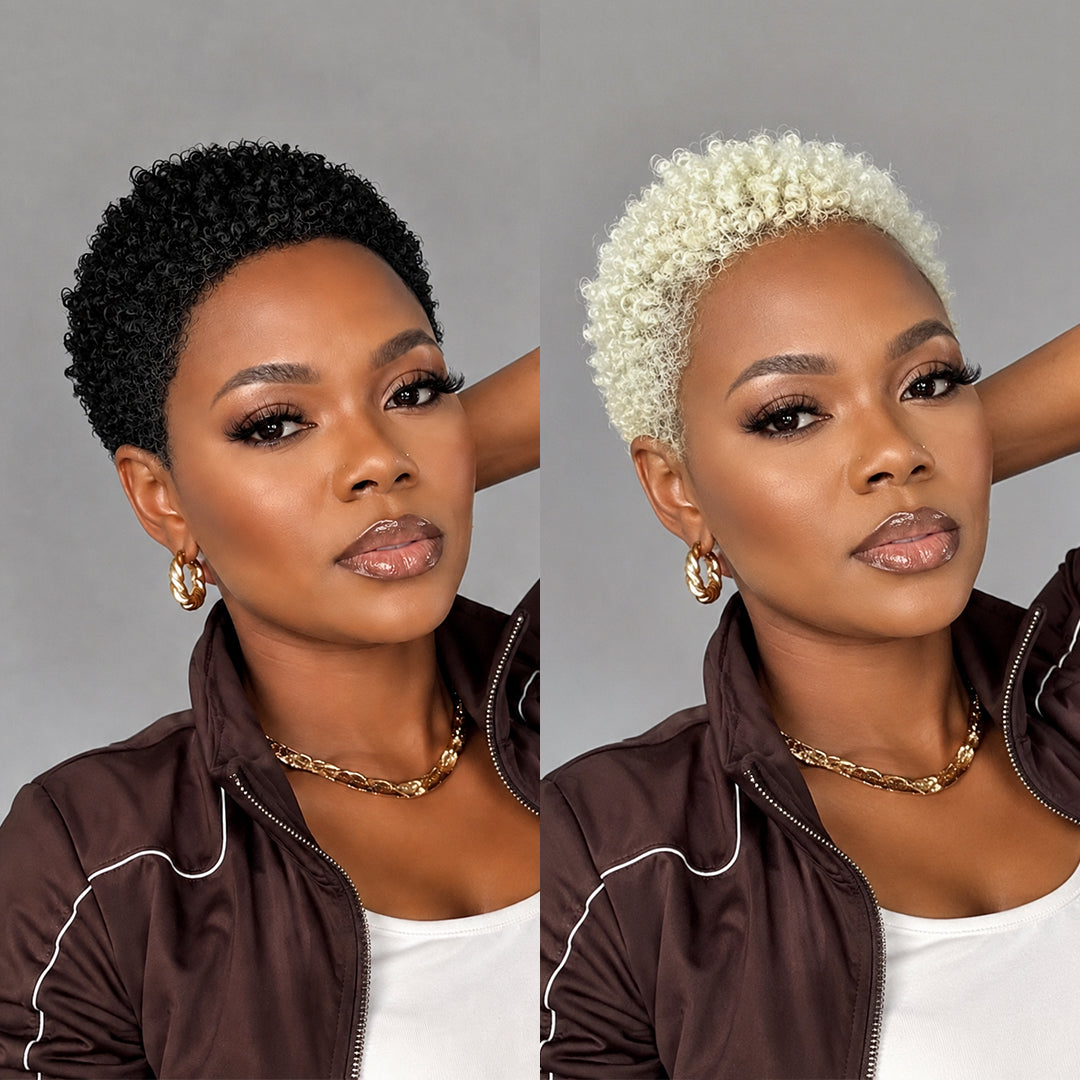 Pixie 13X4 Short Curly Hair For Black Women