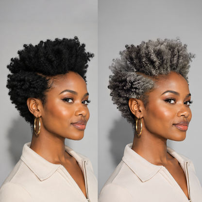 Pixie Lace Full Density Afro Curl Wig For Black Women
