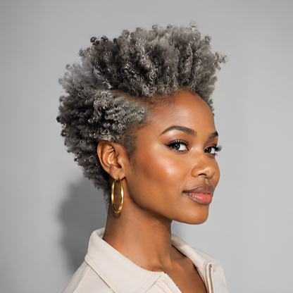 Pixie Lace Full Density Afro Curl Wig For Black Women