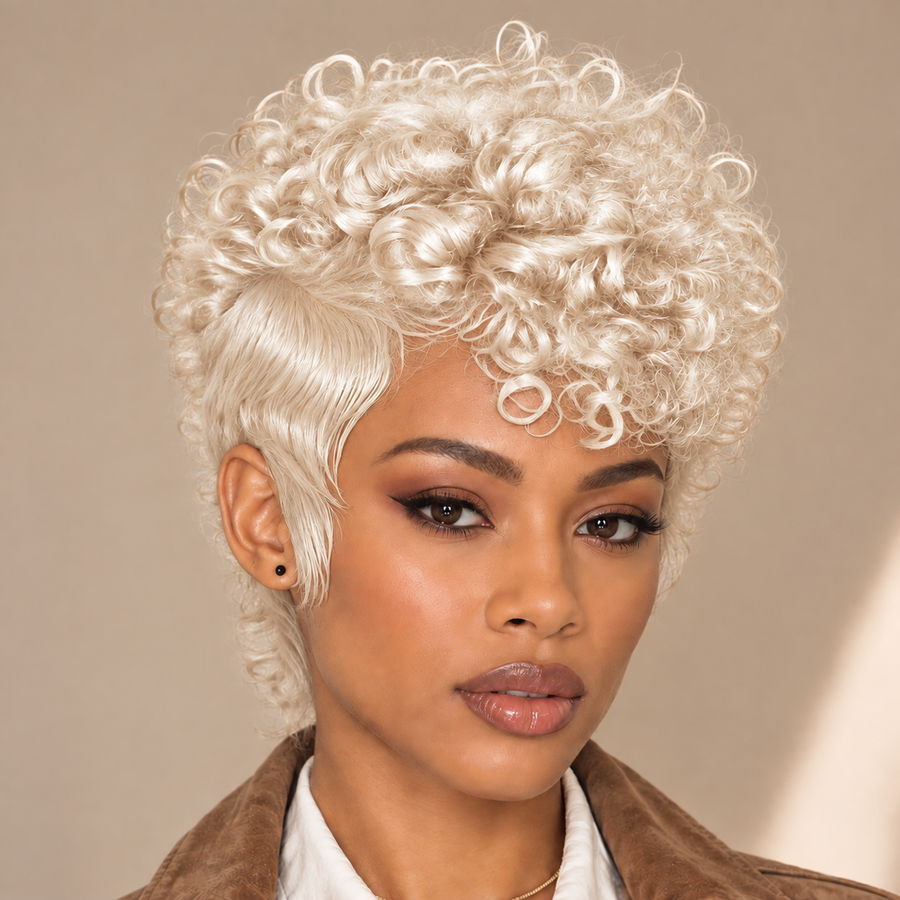 Full Lace Special Scalp Full lace Pixie Wig-1