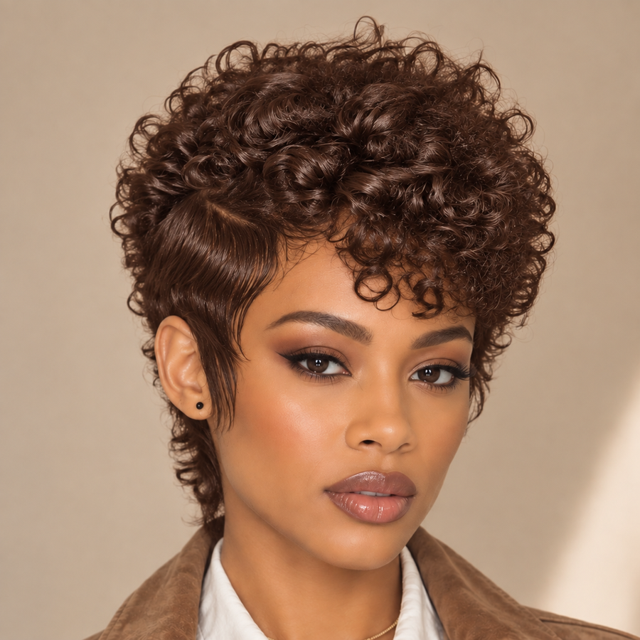 Full Lace Special Scalp Full lace Pixie Wig-1