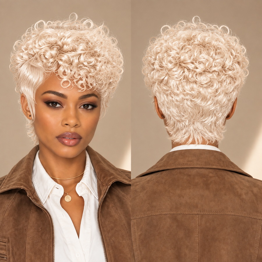 Full Lace Special Scalp Full lace Pixie Wig-1