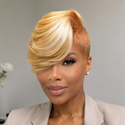 Golden Frame Sexy Pixie Wig
