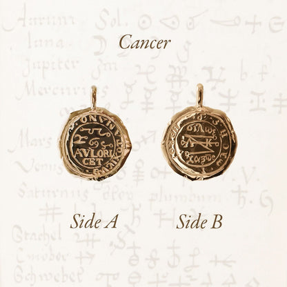 Cancer Alchemical Zodiac Pendant