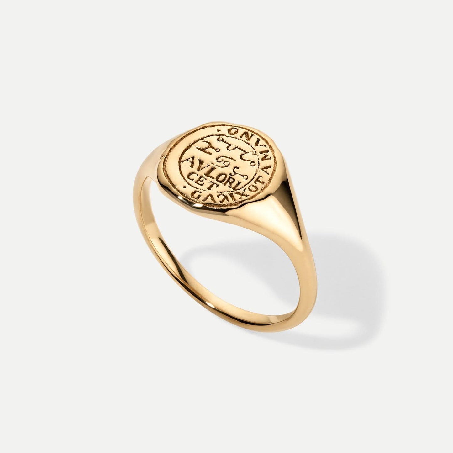 Cancer Alchemical Zodiac Signet Ring