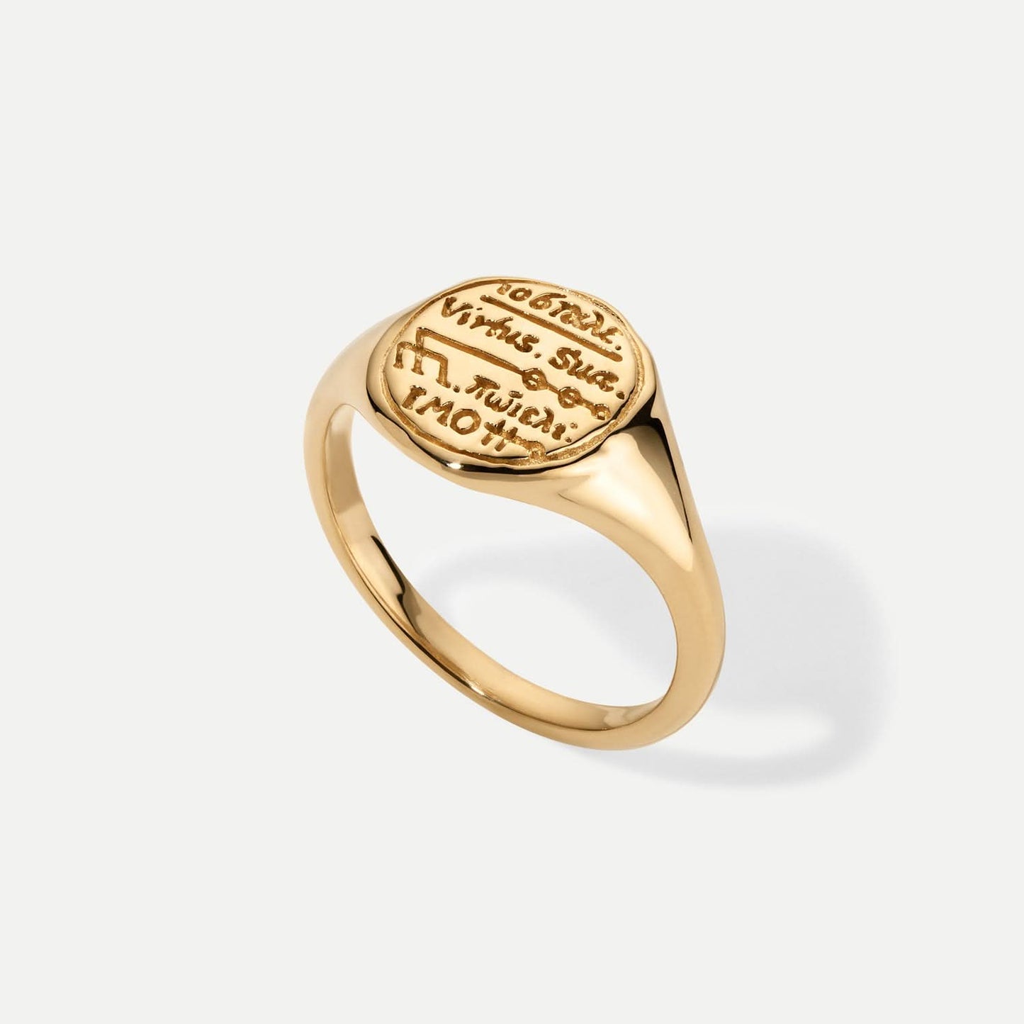 Capricorn Alchemical Zodiac Signet Ring