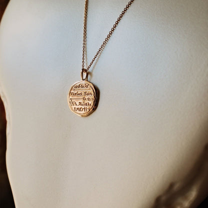 Capricorn Alchemical Zodiac Pendant