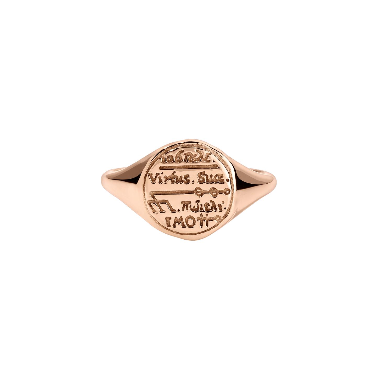 Capricorn Alchemical Zodiac Signet Ring