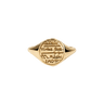 Capricorn Alchemical Zodiac Signet Ring