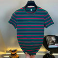 Striped crew neck T-shirt