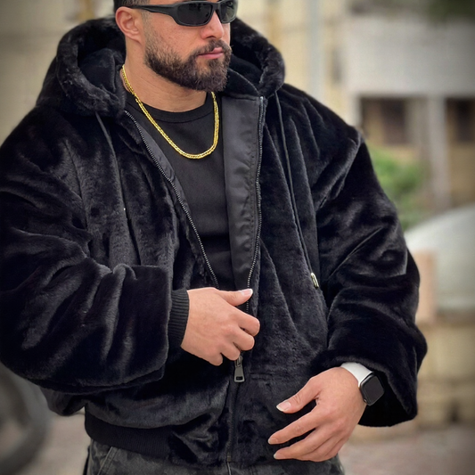 Oversized loose fleece coat