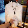 Stable Embossed Silky Shirt
