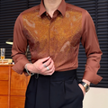 Rhinestone-studded business shirt