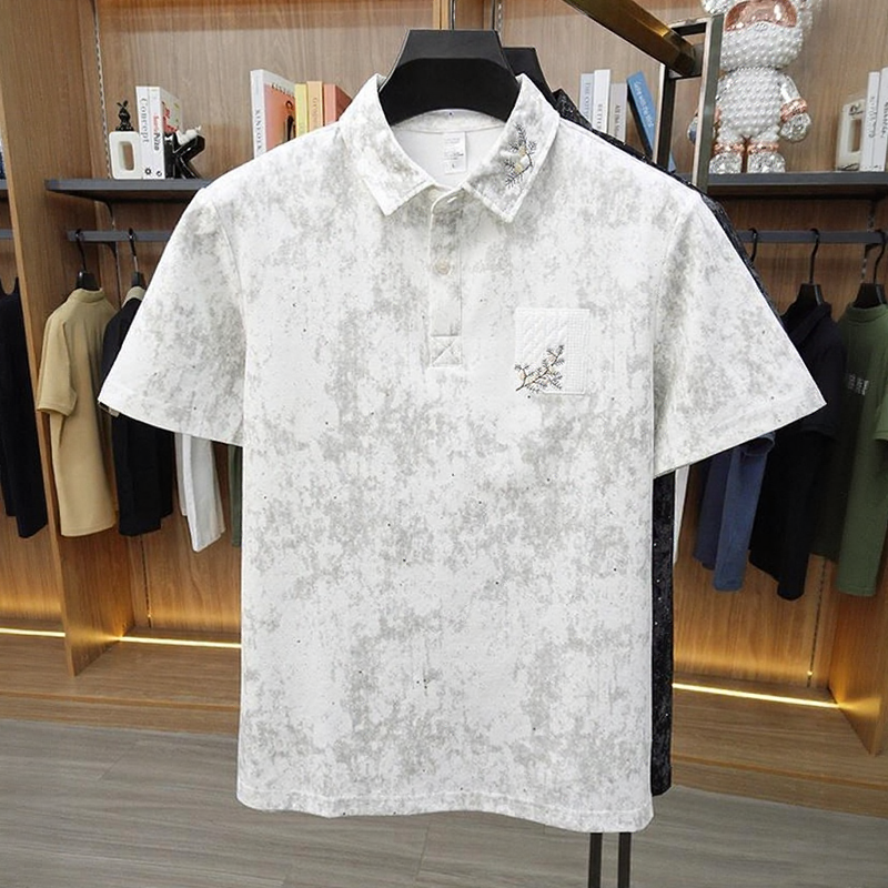 Simple high-quality star-studded trendy polo