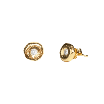 Pleiades White Sapphire Studs