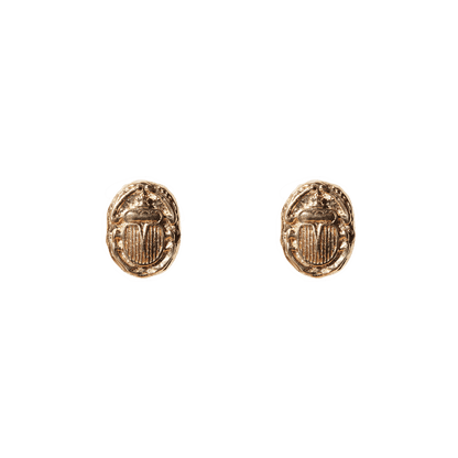 Ancient Scarab Studs