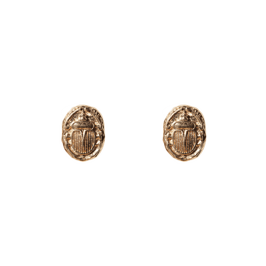 Ancient Scarab Studs