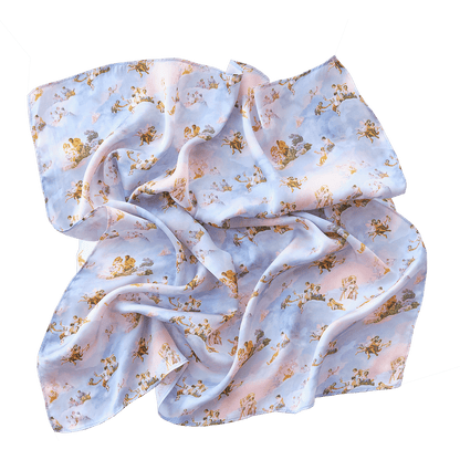 Botticelli's Daydream Satin Hair Scarf