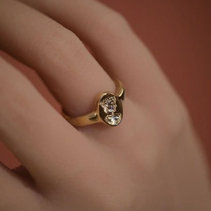 Hypatia Solid Gold Signet Ring