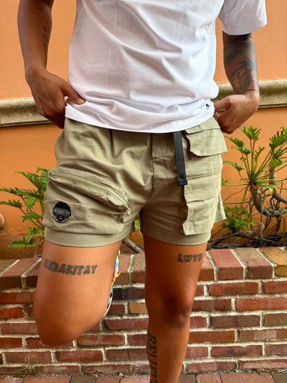 Into the Wild Patchwork Cargo Shorts