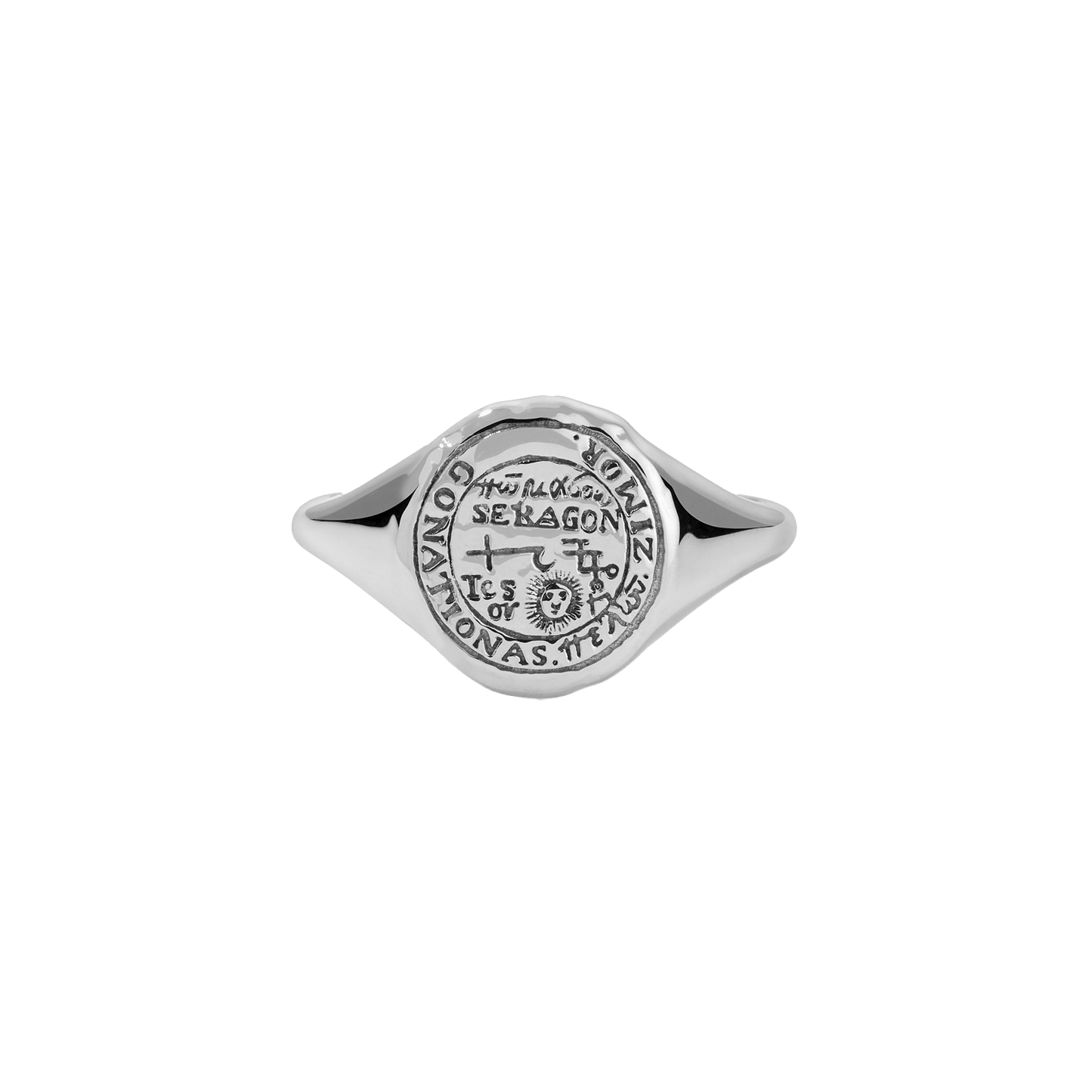 Leo Alchemical Zodiac Signet Ring