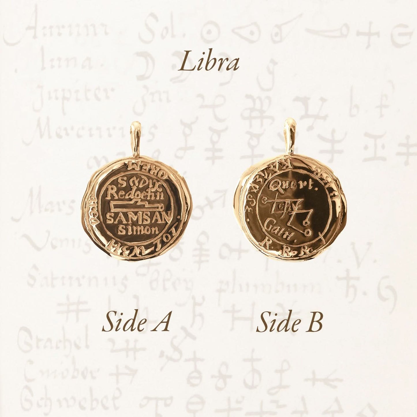 Libra Alchemical Zodiac Pendant