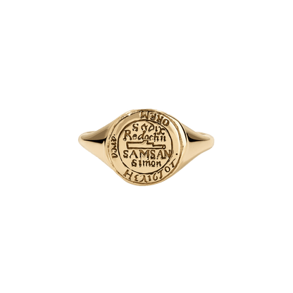 Libra Alchemical Zodiac Signet Ring