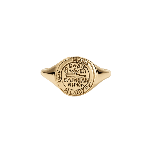 Libra Alchemical Zodiac Signet Ring