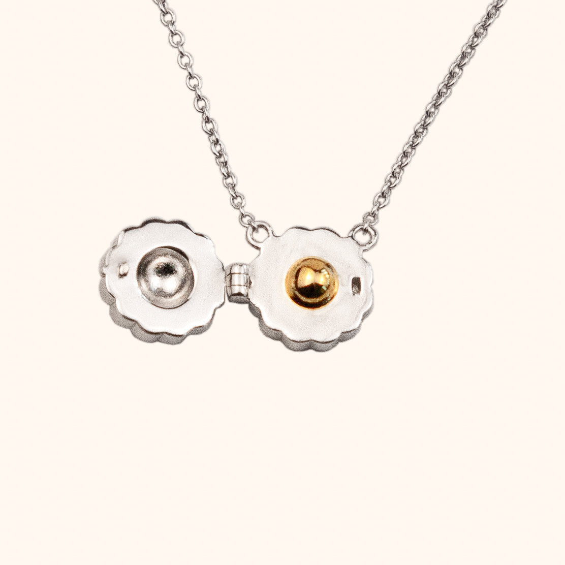 IMPERFECT: Mini Mooncake Locket Silver