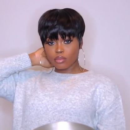 Short Wig 4Inch Bob Straight Hair