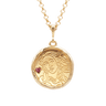 Aphrodite Goddess of Love Necklace with Garnet