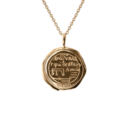 Aquarius Alchemical Zodiac Pendant