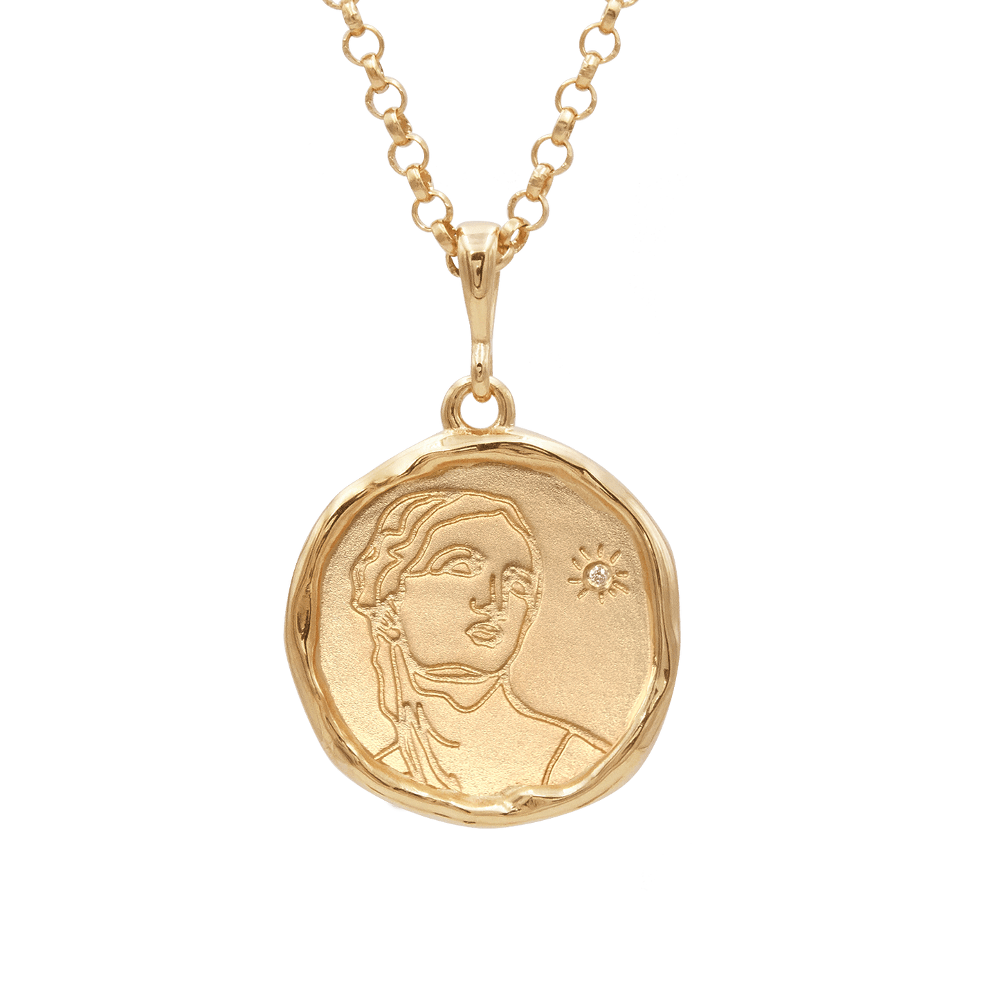 Circe Demi-Goddess of Witchcraft Necklace with Diamond