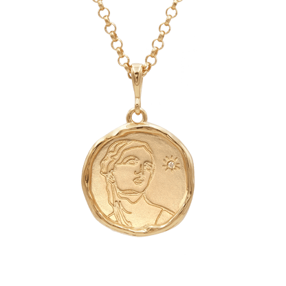 Circe Demi-Goddess of Witchcraft Necklace with Diamond