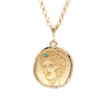 Gaia Goddess of Motherhood Necklace with Emerald