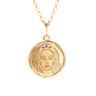 Hecate Goddess of Magic Triple Amethyst Medallion Necklace