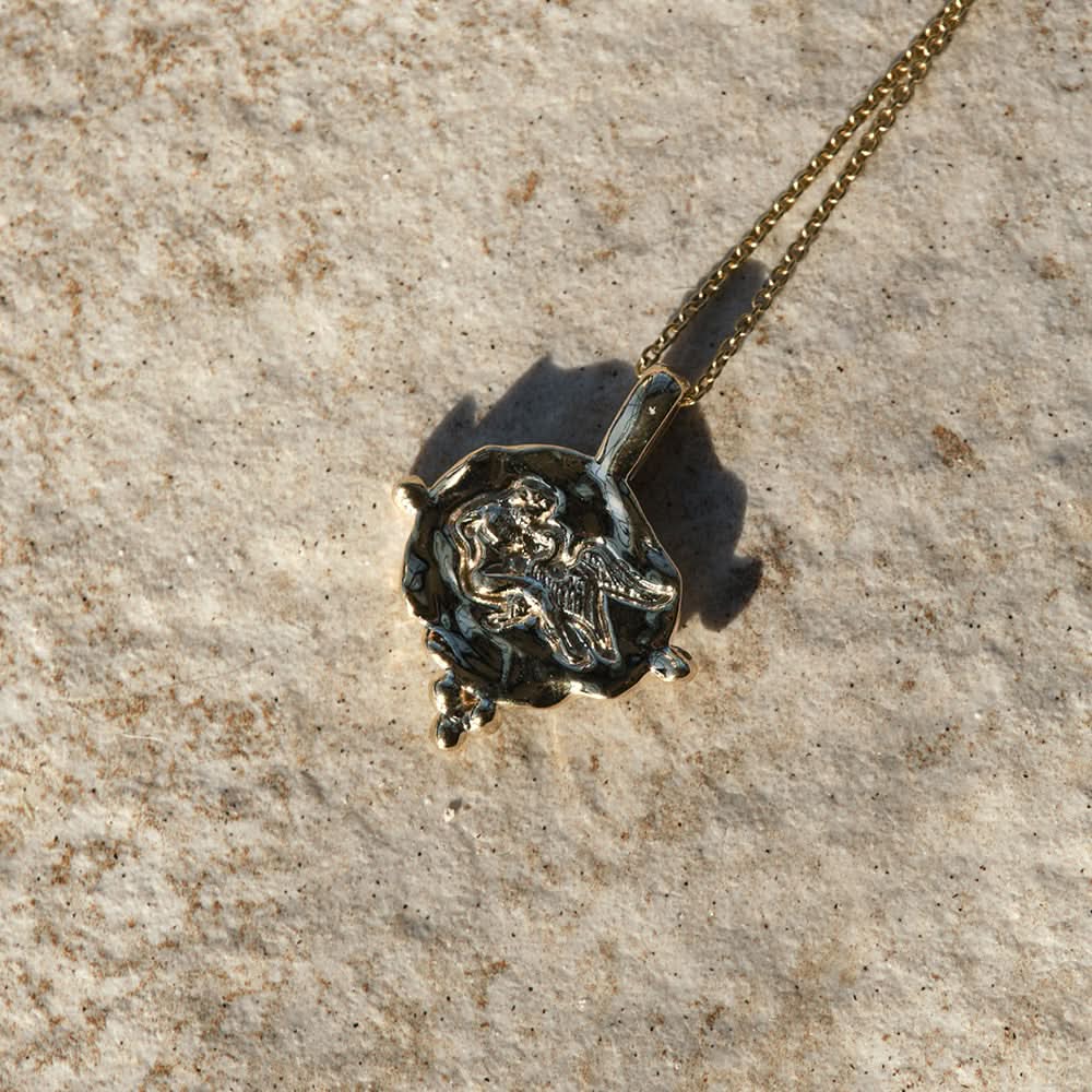 Leda and the Swan Pendant