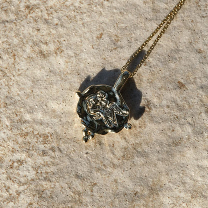 Leda and the Swan Pendant