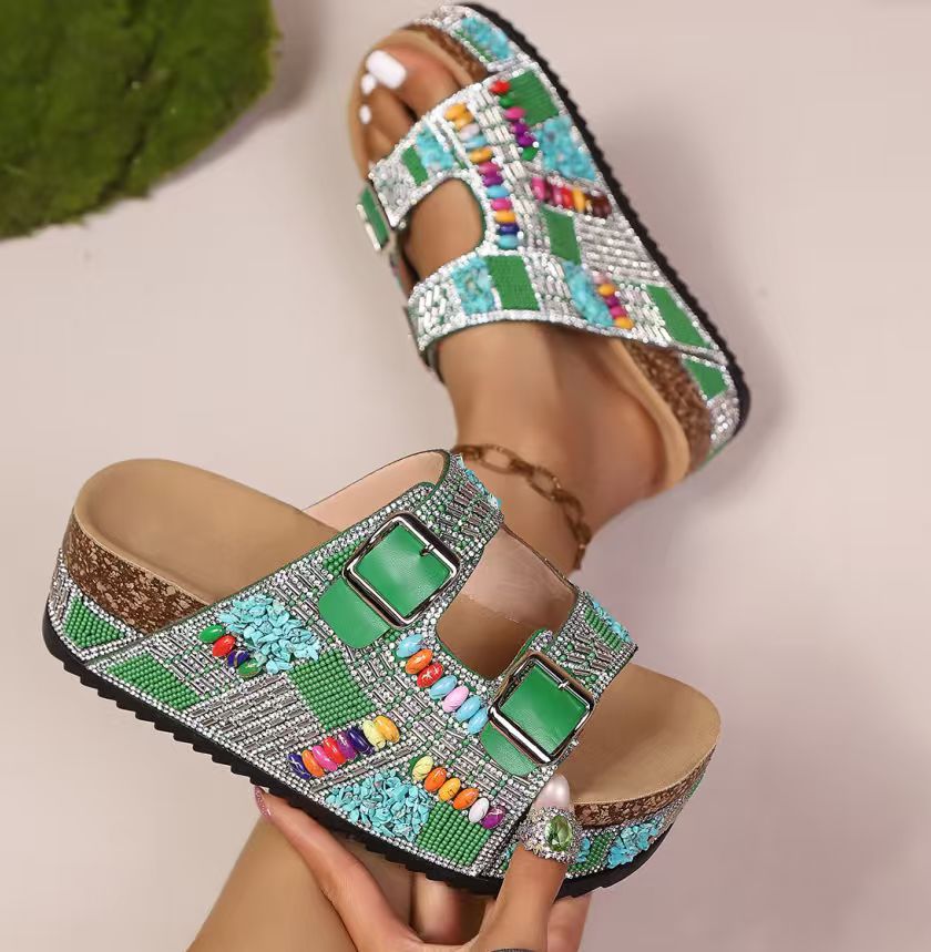 Women's Thick Sole Boho Sandals