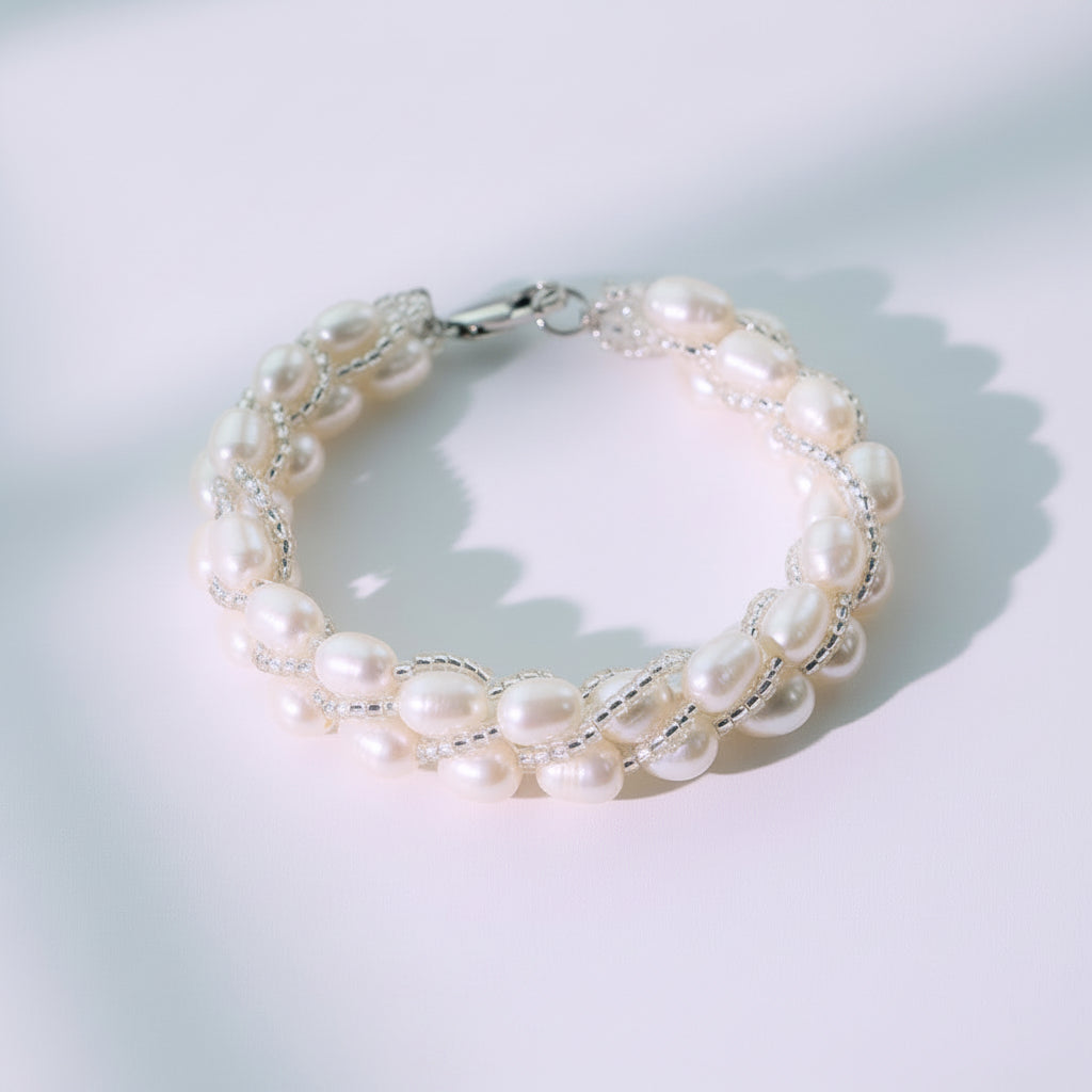 Original Luxury White Natural Pearl Bracelet