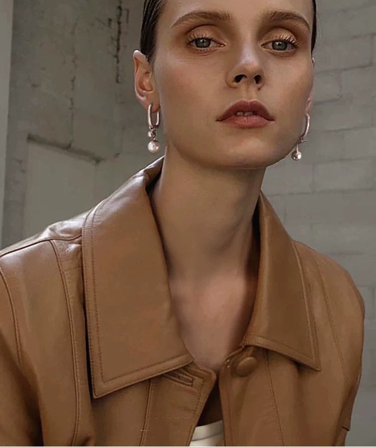 Vintage pearl and silver ball drop earrings