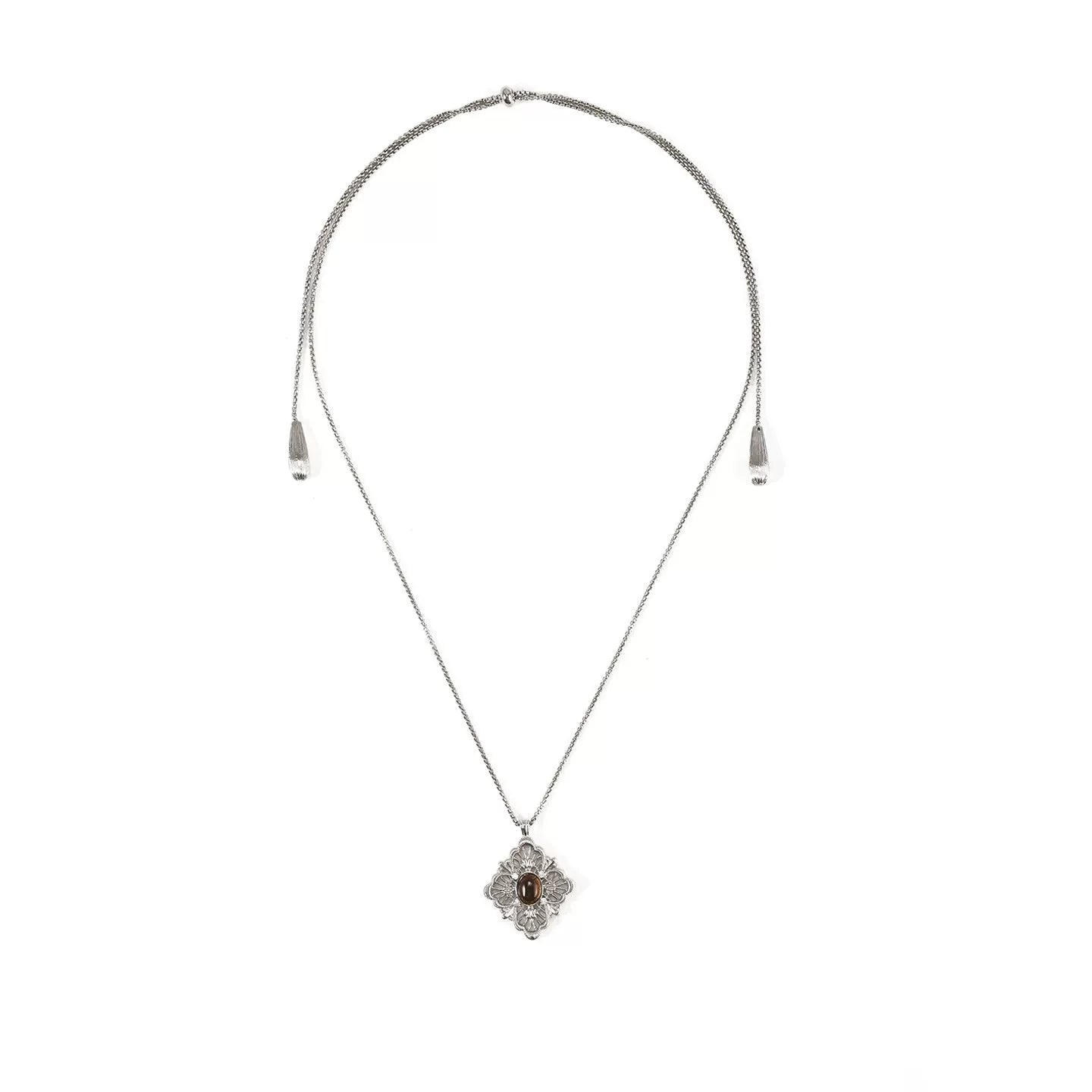 Long Tiger's Eye Necklace