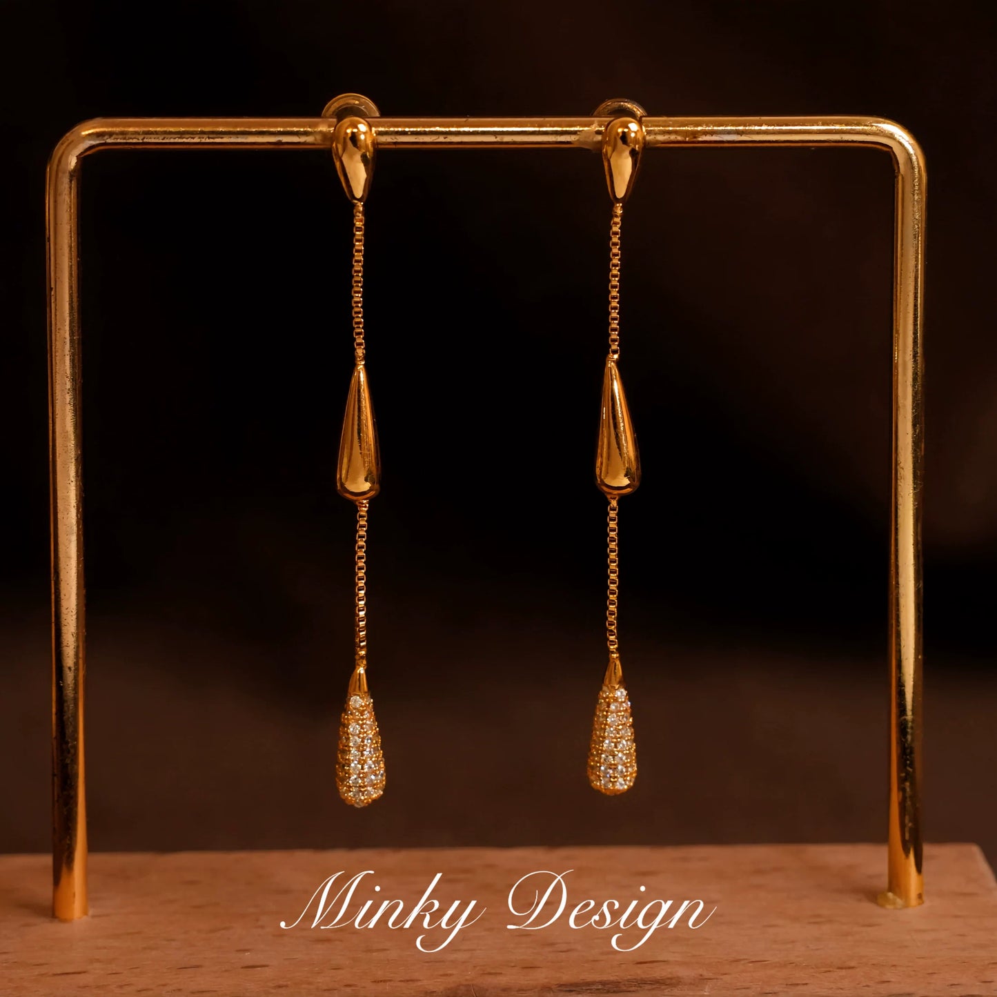 Rachel Teardrop Tassel Earrings
