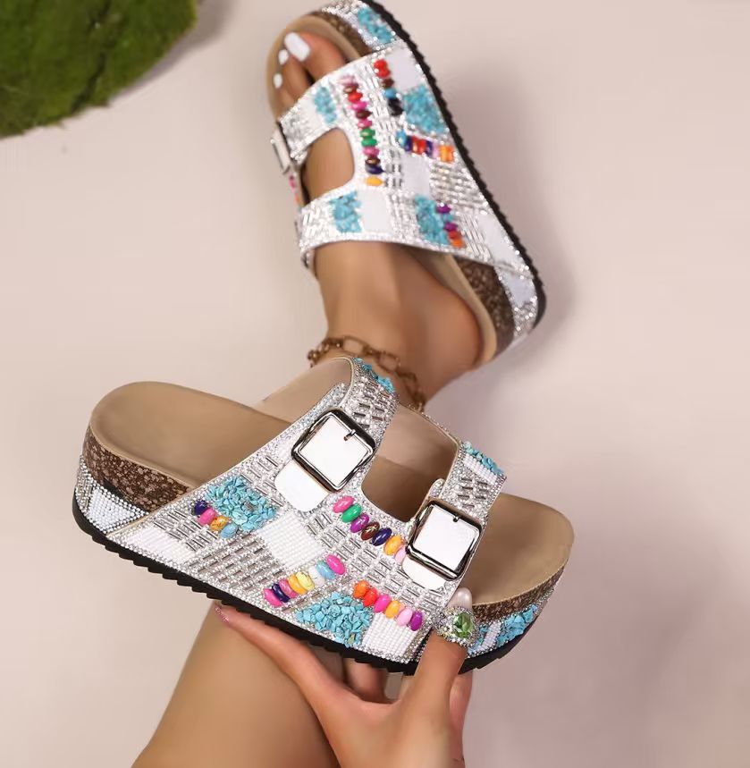 Women's Thick Sole Boho Sandals