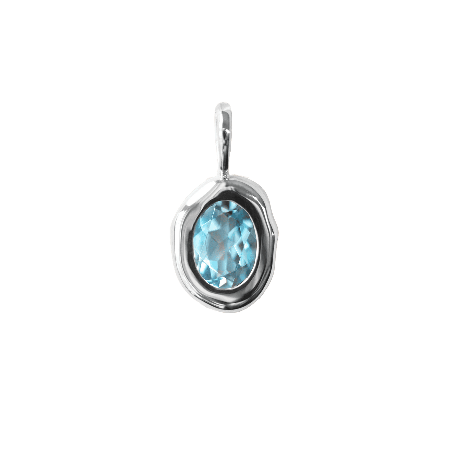 Molten Heirloom Pendant - Blue Topaz