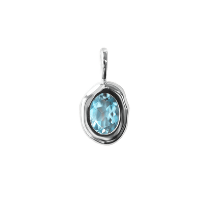 Molten Heirloom Pendant - Blue Topaz