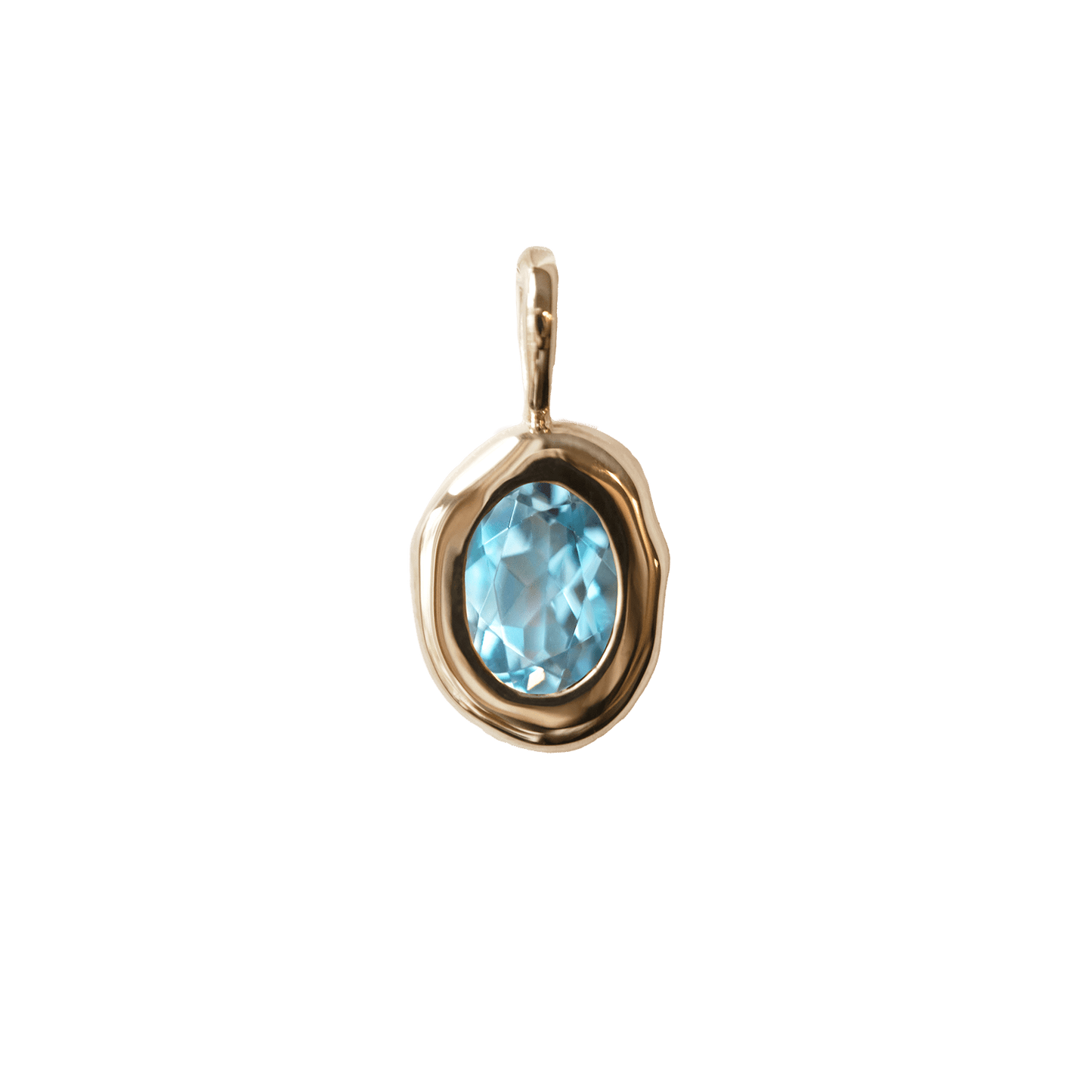 Molten Heirloom Pendant - Blue Topaz