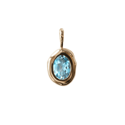 Molten Heirloom Pendant - Blue Topaz