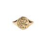 Pisces Alchemical Zodiac Signet Ring