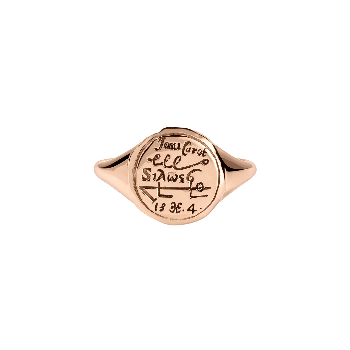 Pisces Alchemical Zodiac Signet Ring